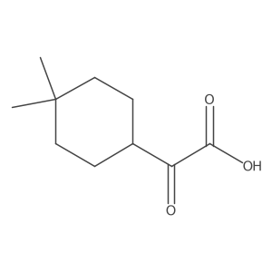 2-(4,4-Dimethylcyclohexyl)-2-oxoacetic acid Structure
