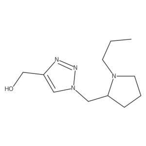 (1-((1-propylpyrrolidin-2-yl)methyl)-1H-1,2,3-triazol-4-yl)methanol Structure