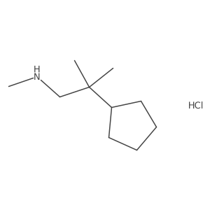 (2-Cyclopentyl-2-methylpropyl)(methyl)amine hydrochloride Structure