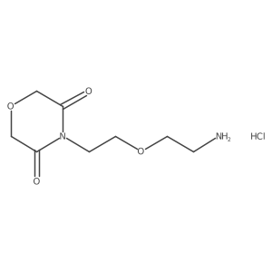 4-(2-(2-Aminoethoxy)ethyl)morpholine-3,5-dione hydrochloride Structure