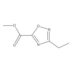 Methyl 3-ethyl-1,2,4-oxadiazole-5-carboxylate结构式
