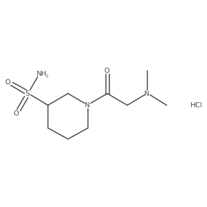 1-[2-(Dimethylamino)acetyl]piperidine-3-sulfonamide hydrochloride Structure