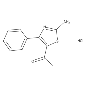 1-(2-Amino-4-phenyl-1,3-thiazol-5-yl)ethan-1-one hydrochloride Structure
