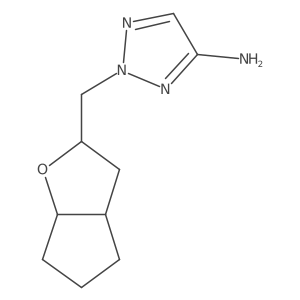 2-({hexahydro-2H-cyclopenta[b]furan-2-yl}methyl)-2H-1,2,3-triazol-4-amine Structure