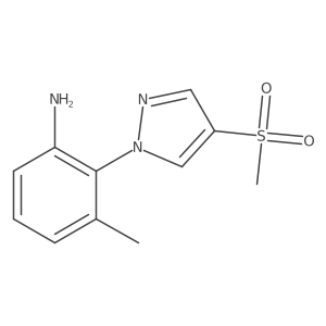 2-(4-methanesulfonyl-1H-pyrazol-1-yl)-3-methylaniline Structure