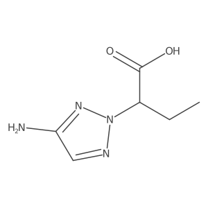 2-(4-amino-2H-1,2,3-triazol-2-yl)butanoic acid结构式