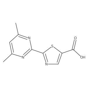 2-(4,6-Dimethylpyrimidin-2-yl)-1,3-thiazole-5-carboxylic acid Structure