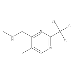 Methyl({[5-methyl-2-(trichloromethyl)pyrimidin-4-yl]methyl})amine Structure