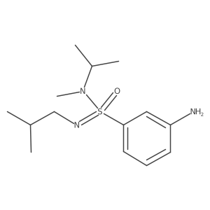 3-amino-N-methyl-N-(2-methylpropyl)-N-(propan-2-yl)benzene-1-sulfonoimidamide Structure