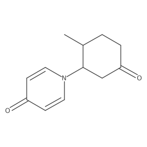 1-(2-Methyl-5-oxocyclohexyl)-1,4-dihydropyridin-4-one结构式