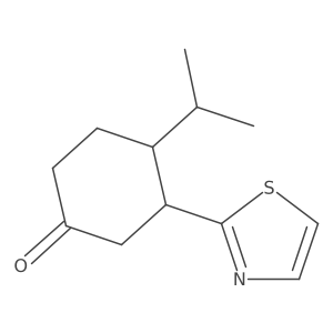 4-(Propan-2-yl)-3-(1,3-thiazol-2-yl)cyclohexan-1-one结构式