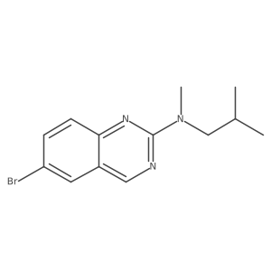 6-bromo-N-methyl-N-(2-methylpropyl)quinazolin-2-amine结构式
