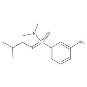 3-amino-N,N-dimethyl-N-(2-methylpropyl)benzene-1-sulfonoimidamide结构式