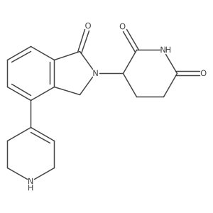 3-[1-oxo-4-(1,2,3,6-tetrahydropyridin-4-yl)-2,3-dihydro-1H-isoindol-2-yl]piperidine-2,6-dione结构式