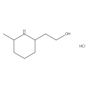 2-((2R,6R)-6-Methylpiperidin-2-yl)ethan-1-ol hydrochloride结构式