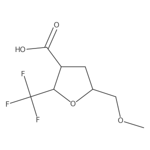 5-(Methoxymethyl)-2-(trifluoromethyl)oxolane-3-carboxylic acid结构式