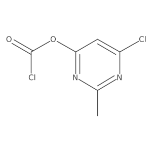 6-Chloro-2-methylpyrimidin-4-yl chloroformate结构式