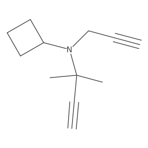 N-(2-methylbut-3-yn-2-yl)-N-(prop-2-yn-1-yl)cyclobutanamine Structure