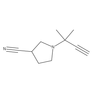 1-(2-Methylbut-3-yn-2-yl)pyrrolidine-3-carbonitrile Structure