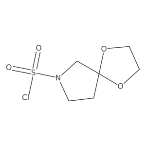 1,4-Dioxa-7-azaspiro[4.4]nonane-7-sulfonyl chloride结构式