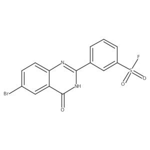 3-(6-Bromo-4-oxo-3,4-dihydroquinazolin-2-yl)benzene-1-sulfonyl fluoride Structure