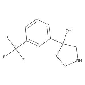 3-(3-Trifluoromethyl-phenyl)-pyrrolidin-3-ol Structure