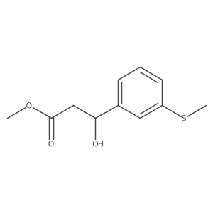 methyl (3S)-3-hydroxy-3-[3-(methylsulfanyl)phenyl]propanoate Structure