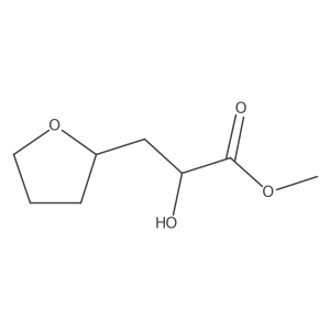 (2R)-Methyl 2-hydroxy-3-(tetrahydrofuran-2-yl)propanoate结构式