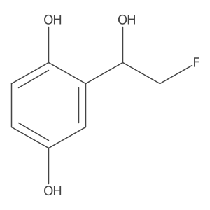 2-(2-Fluoro-1-hydroxyethyl)benzene-1,4-diol Structure