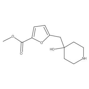 Methyl 5-[(4-hydroxypiperidin-4-yl)methyl]furan-2-carboxylate Structure