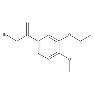 4-(3-Bromoprop-1-en-2-yl)-2-ethoxy-1-methoxybenzene结构式