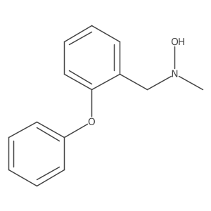 N-methyl-N-[(2-phenoxyphenyl)methyl]hydroxylamine Structure