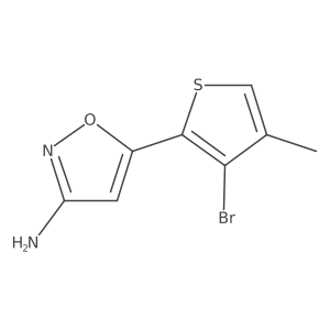 5-(3-Bromo-4-methylthiophen-2-yl)-1,2-oxazol-3-amine Structure