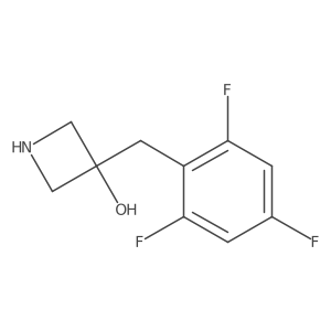 3-[(2,4,6-Trifluorophenyl)methyl]azetidin-3-ol Structure