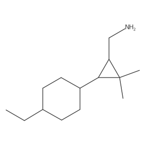 [3-(4-Ethylcyclohexyl)-2,2-dimethylcyclopropyl]methanamine结构式