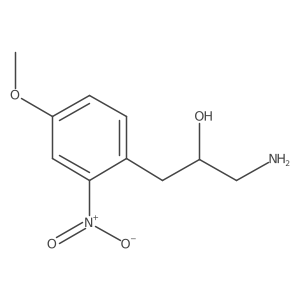 1-Amino-3-(4-methoxy-2-nitrophenyl)propan-2-ol结构式