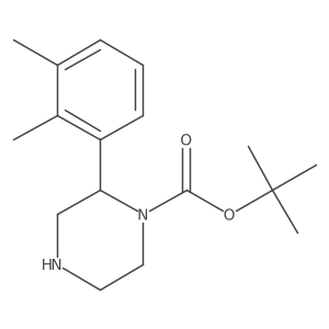 Tert-butyl 2-(2,3-dimethylphenyl)piperazine-1-carboxylate Structure