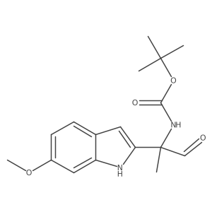 tert-butyl N-[2-(6-methoxy-1H-indol-2-yl)-1-oxopropan-2-yl]carbamate Structure