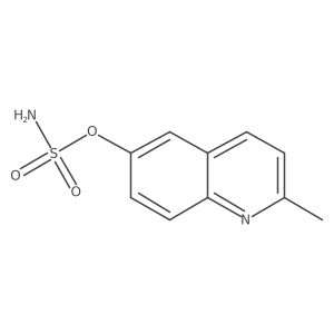 2-Methylquinolin-6-yl sulfamate结构式