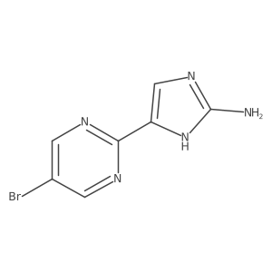 5-(5-bromopyrimidin-2-yl)-1H-imidazol-2-amine结构式