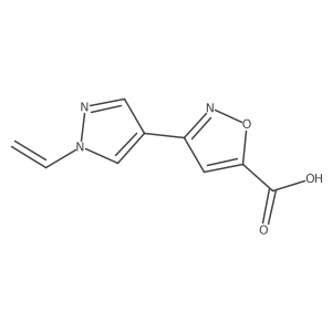 3-(1-ethenyl-1H-pyrazol-4-yl)-1,2-oxazole-5-carboxylic acid Structure