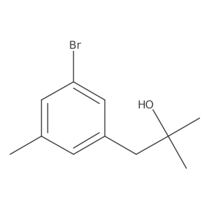 1-(3-bromo-5-methyl-phenyl)-2-methyl-propan-2-ol结构式