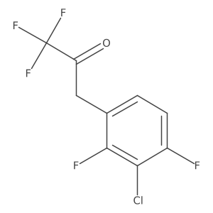 3-(3-Chloro-2,4-difluorophenyl)-1,1,1-trifluoropropan-2-one结构式