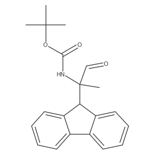 tert-butyl N-[2-(9H-fluoren-9-yl)-1-oxopropan-2-yl]carbamate Structure