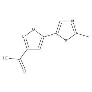 5-(2-Methyl-1,3-thiazol-5-yl)-1,2-oxazole-3-carboxylic acid Structure