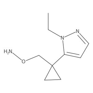 O-{[1-(1-ethyl-1H-pyrazol-5-yl)cyclopropyl]methyl}hydroxylamine结构式
