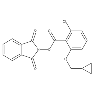 1,3-dioxo-2,3-dihydro-1H-isoindol-2-yl 2-chloro-6-(cyclopropylmethoxy)benzoate Structure