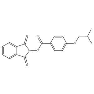 1,3-dioxo-2,3-dihydro-1H-isoindol-2-yl 6-(2,2-difluoroethoxy)pyridine-3-carboxylate结构式