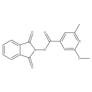 1,3-dioxo-2,3-dihydro-1H-isoindol-2-yl 2-methoxy-6-methylpyridine-4-carboxylate结构式