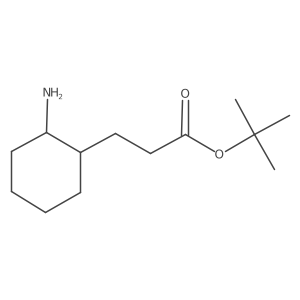 Tert-butyl 3-(2-aminocyclohexyl)propanoate结构式